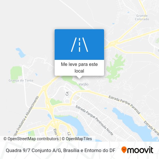 Quadra 9/7 Conjunto A/G mapa