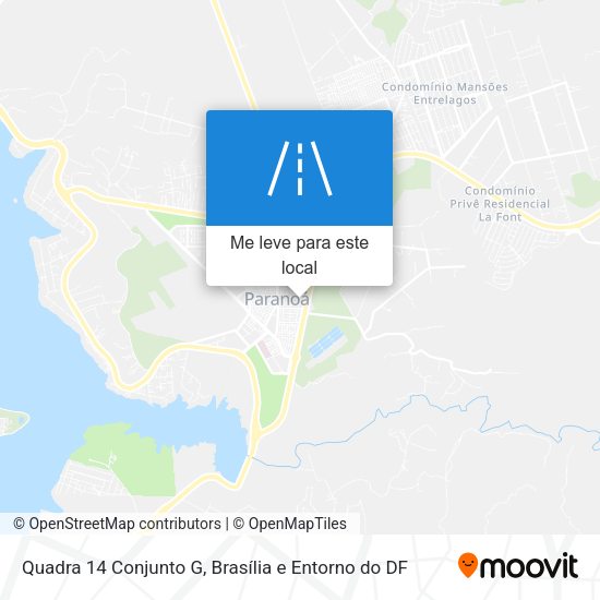 Quadra 14 Conjunto G mapa