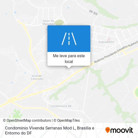Condomínio Vivenda Serranas Mod L mapa
