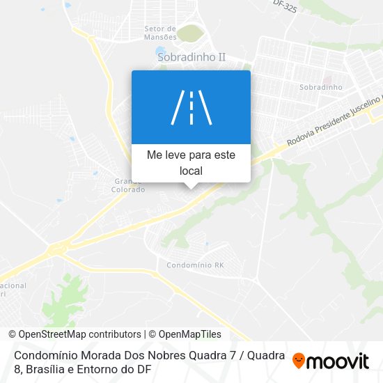 Condomínio Morada Dos Nobres Quadra 7 / Quadra 8 mapa