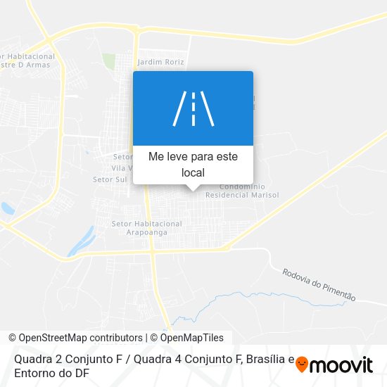 Quadra 2 Conjunto F / Quadra 4 Conjunto F mapa