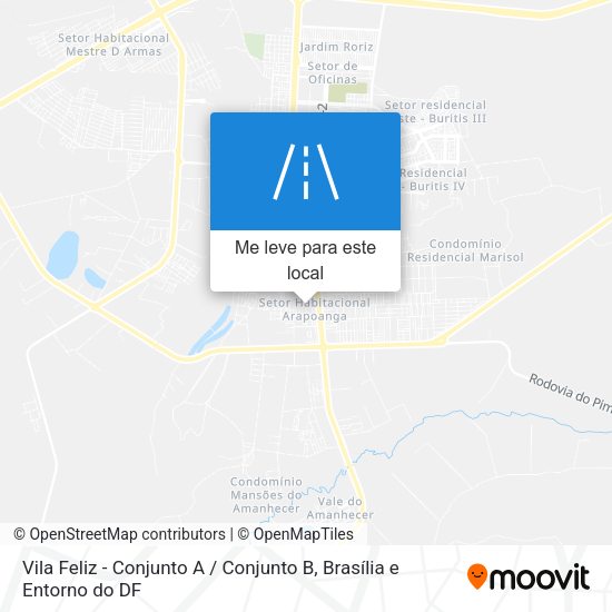 Vila Feliz - Conjunto A / Conjunto B mapa