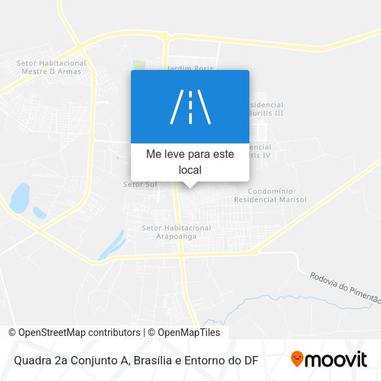 Quadra 2a Conjunto A mapa