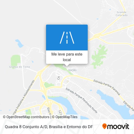 Quadra 8 Conjunto A/D mapa