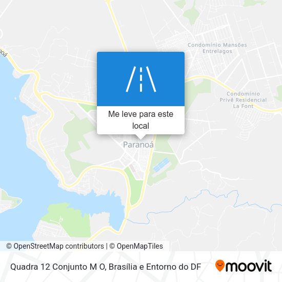 Quadra 12 Conjunto M O mapa