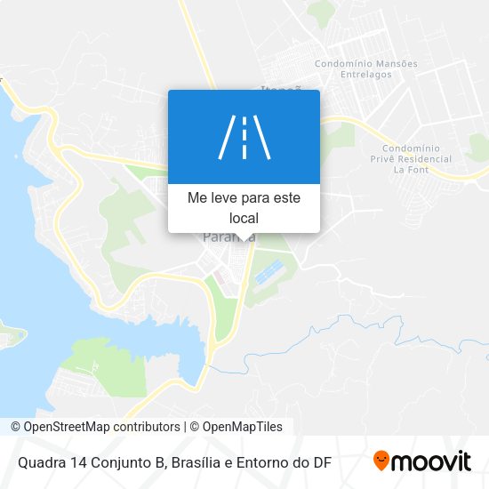 Quadra 14 Conjunto B mapa