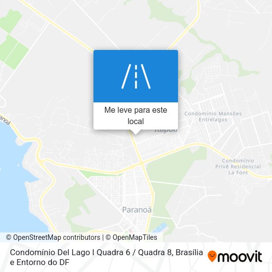 Condomínio Del Lago I Quadra 6 / Quadra 8 mapa