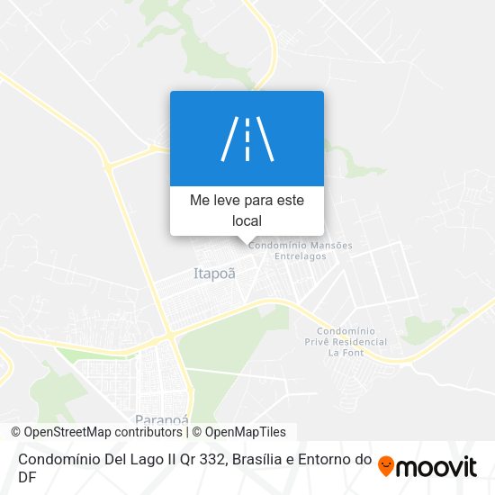 Condomínio Del Lago II Qr 332 mapa