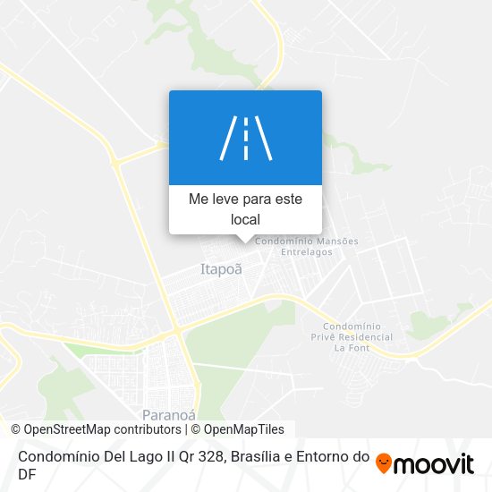 Condomínio Del Lago II Qr 328 mapa