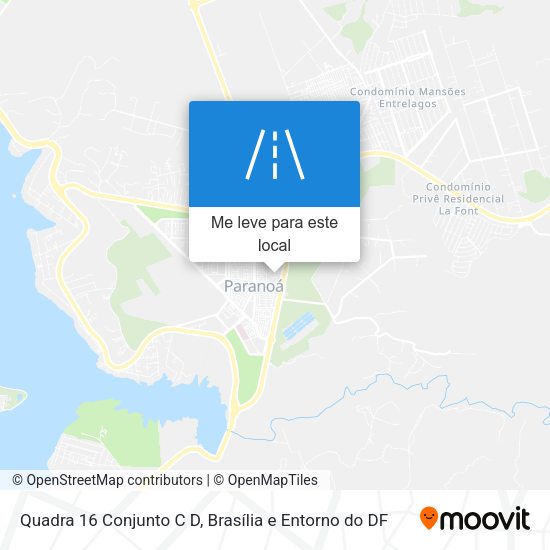 Quadra 16 Conjunto C D mapa