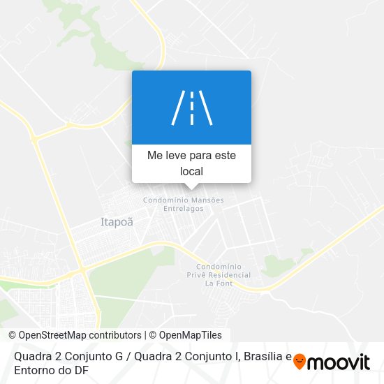 Quadra 2 Conjunto G / Quadra 2 Conjunto I mapa