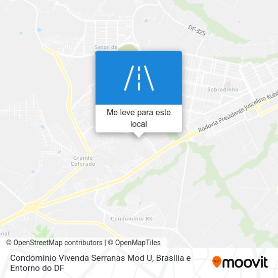 Condomínio Vivenda Serranas Mod U mapa