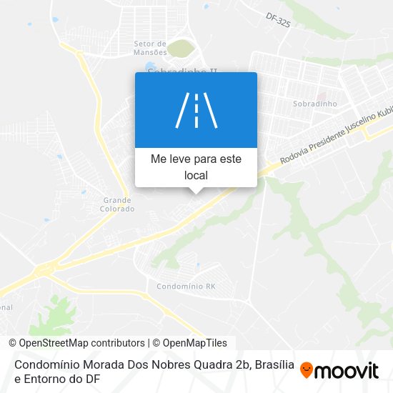 Condomínio Morada Dos Nobres Quadra 2b mapa