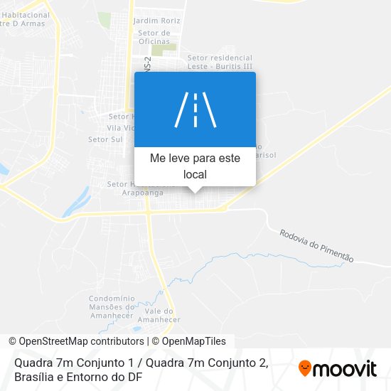 Quadra 7m Conjunto 1 / Quadra 7m Conjunto 2 mapa