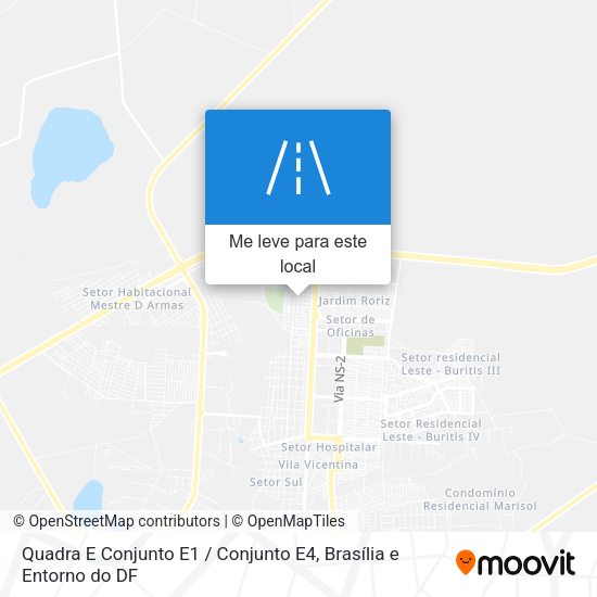 Quadra E Conjunto E1 / Conjunto E4 mapa