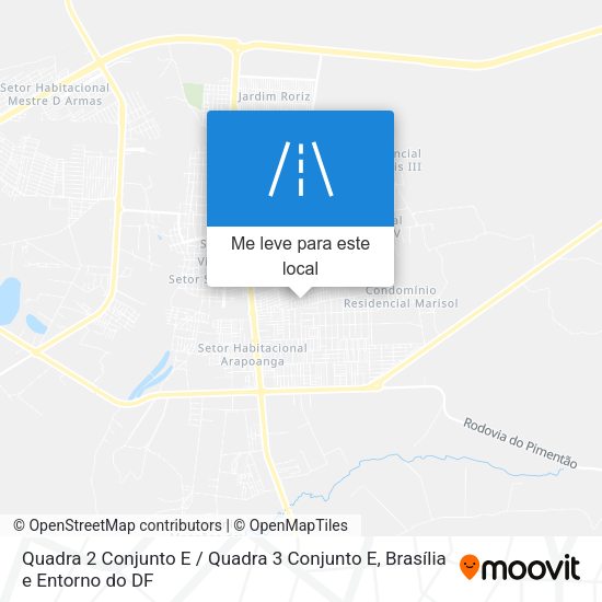 Quadra 2 Conjunto E / Quadra 3 Conjunto E mapa