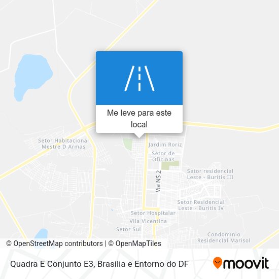 Quadra E Conjunto E3 mapa