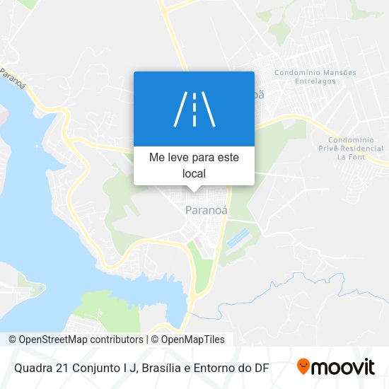 Quadra 21 Conjunto I J mapa