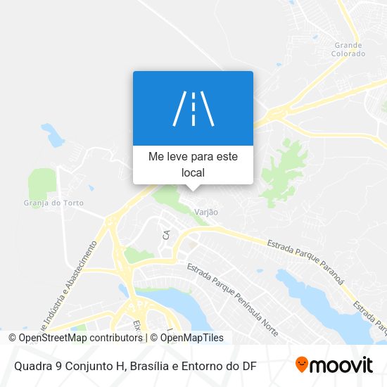 Quadra 9 Conjunto H mapa