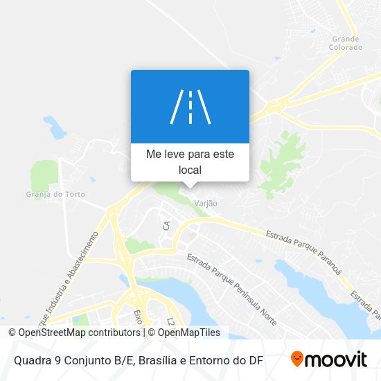 Quadra 9 Conjunto B/E mapa