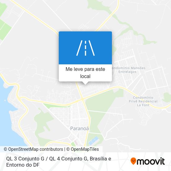 QL 3 Conjunto G / QL 4 Conjunto G mapa