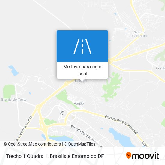 Trecho 1 Quadra 1 mapa