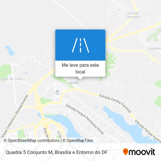 Quadra 5 Conjunto M mapa