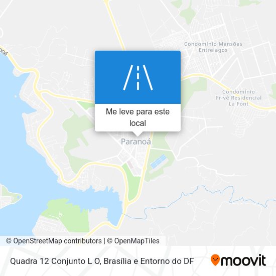 Quadra 12 Conjunto L O mapa