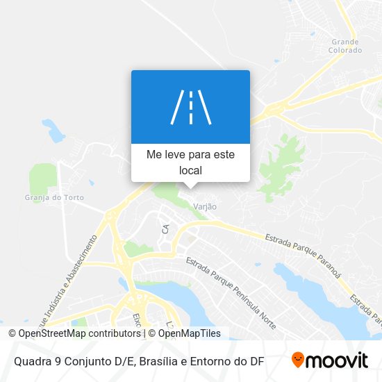 Quadra 9 Conjunto D/E mapa