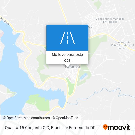 Quadra 15 Conjunto C D mapa