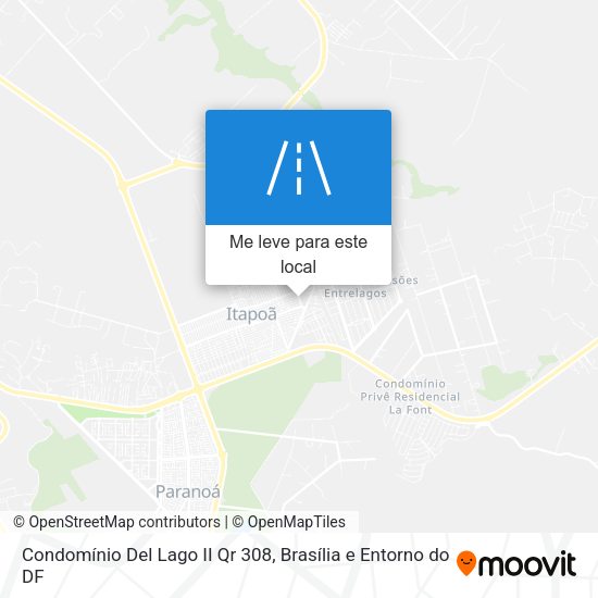 Condomínio Del Lago II Qr 308 mapa