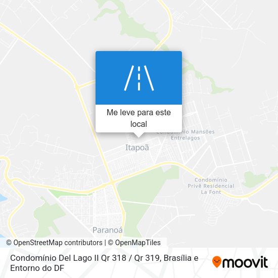 Condomínio Del Lago II Qr 318 / Qr 319 mapa