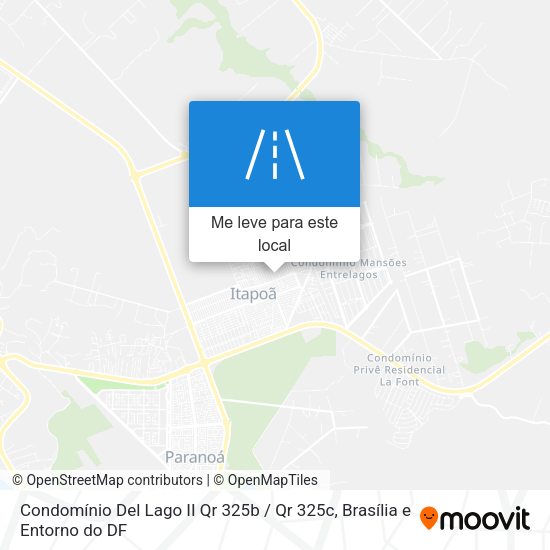 Condomínio Del Lago II Qr 325b / Qr 325c mapa