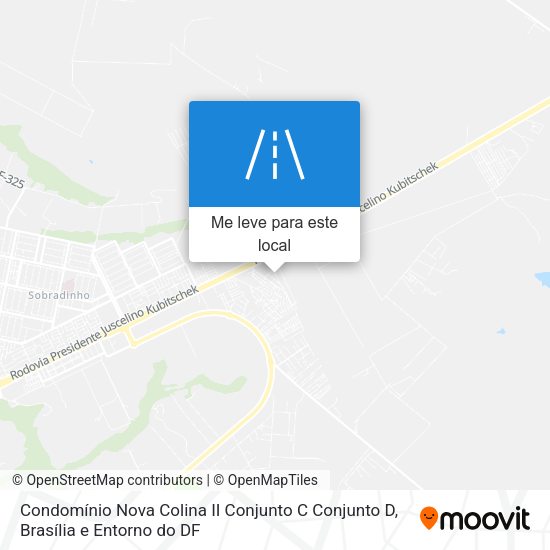 Condomínio Nova Colina II Conjunto C Conjunto D mapa