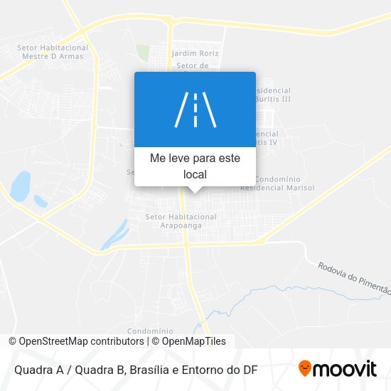 Quadra A / Quadra B mapa