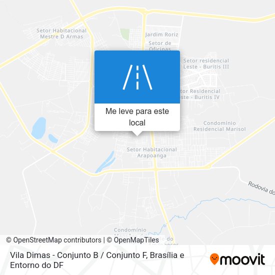 Vila Dimas - Conjunto B / Conjunto F mapa
