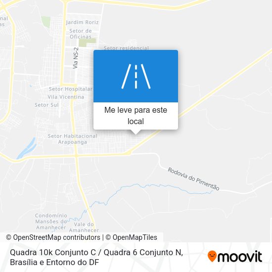 Quadra 10k Conjunto C / Quadra 6 Conjunto N mapa