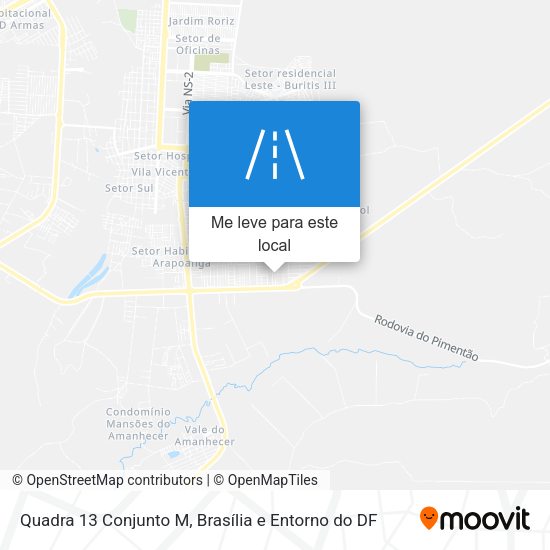 Quadra 13 Conjunto M mapa