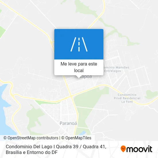 Condomínio Del Lago I Quadra 39 / Quadra 41 mapa