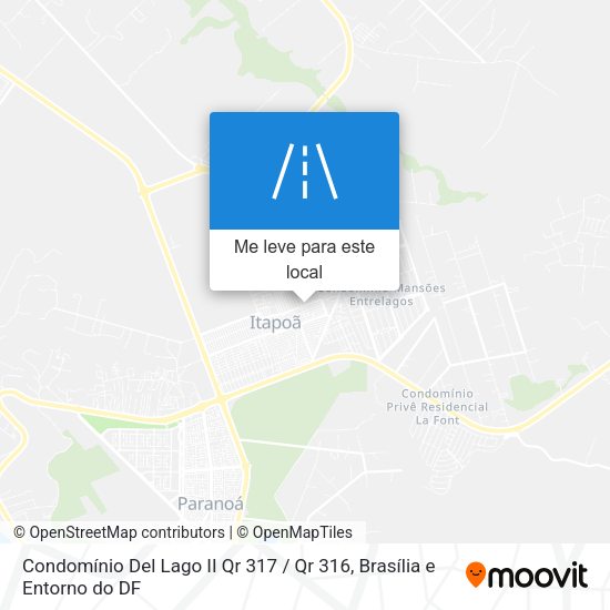 Condomínio Del Lago II Qr 317 / Qr 316 mapa