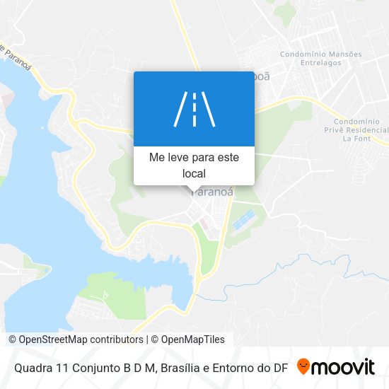 Quadra 11 Conjunto B D M mapa