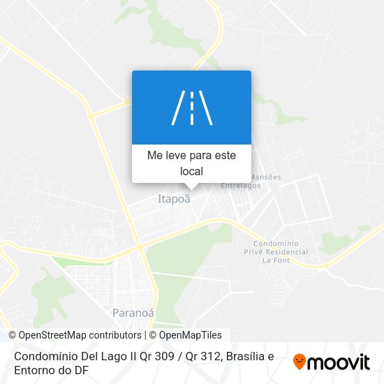 Condomínio Del Lago II Qr 309 / Qr 312 mapa
