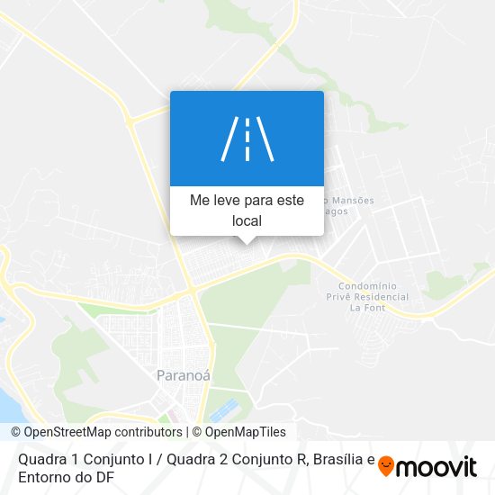 Quadra 1 Conjunto I / Quadra 2 Conjunto R mapa