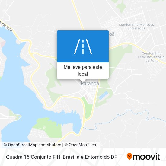 Quadra 15 Conjunto F H mapa