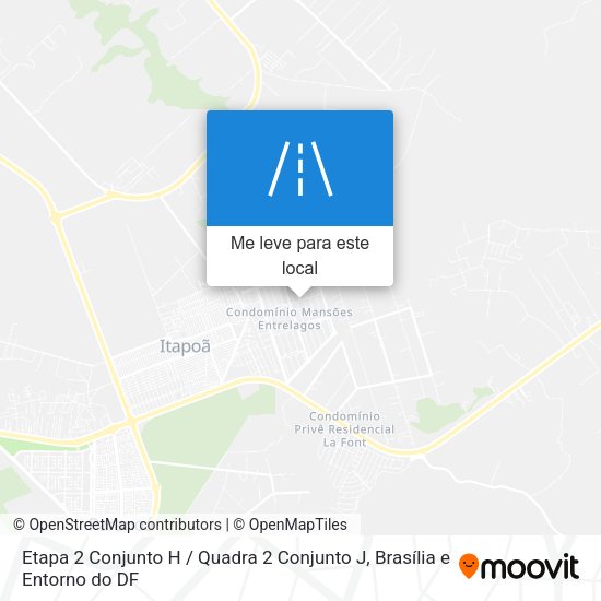 Etapa 2 Conjunto H / Quadra 2 Conjunto J mapa