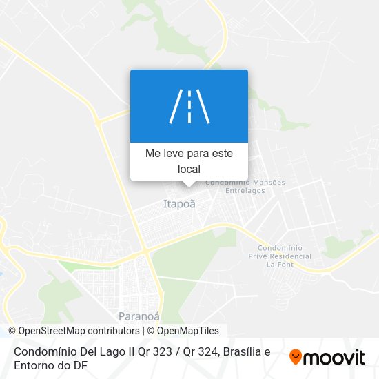 Condomínio Del Lago II Qr 323 / Qr 324 mapa