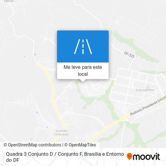Quadra 3 Conjunto D / Conjunto F mapa