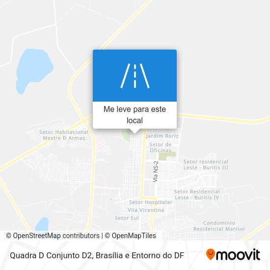 Quadra D Conjunto D2 mapa