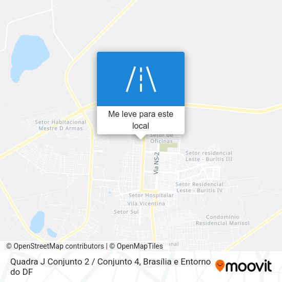 Quadra J Conjunto 2 / Conjunto 4 mapa