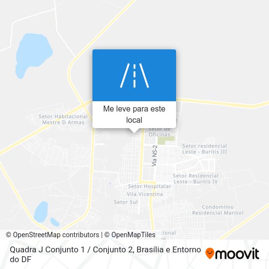 Quadra J Conjunto 1 / Conjunto 2 mapa